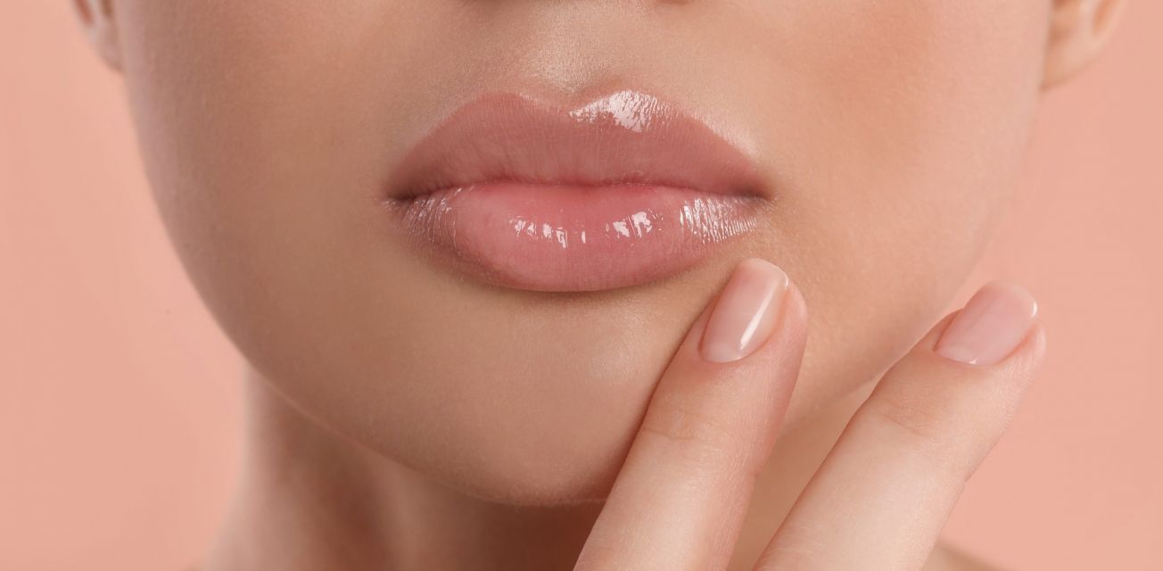 beautiful full lips with lip filler