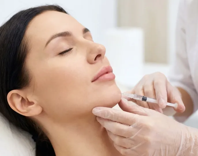 Chin filler injections