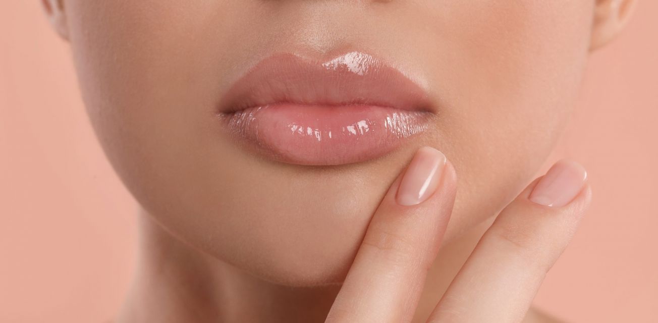 beautiful full lips with lip filler