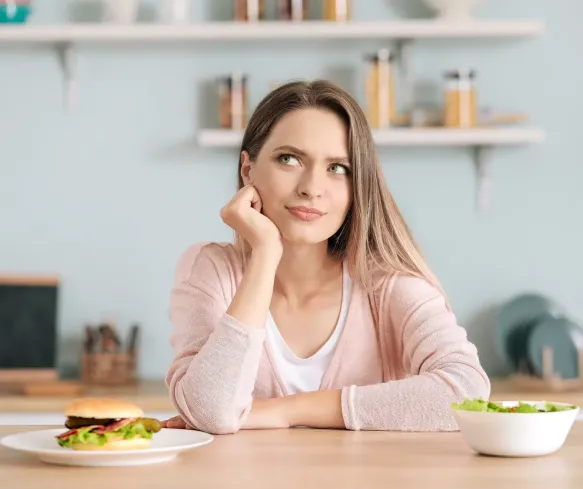 Picture of lady thinking